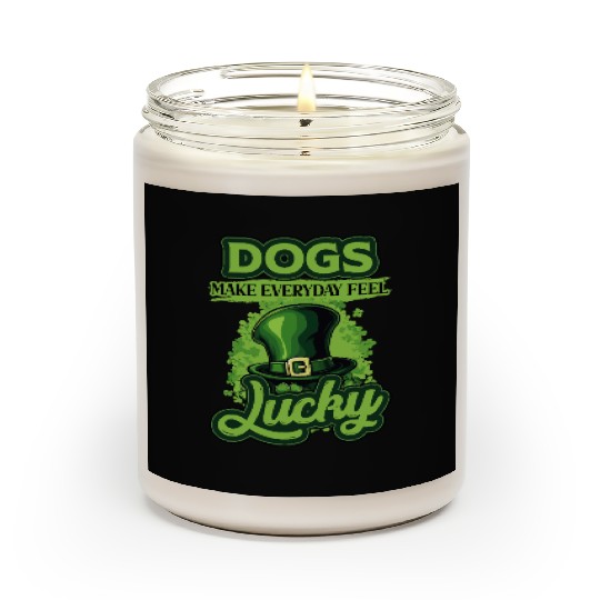 St Patricks Day Dogs Make Everyday Feel Lucky Scented Candles