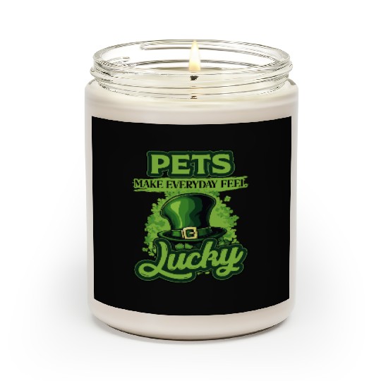 St Patricks Day Pets Make Everyday Feel Lucky Scented Candles