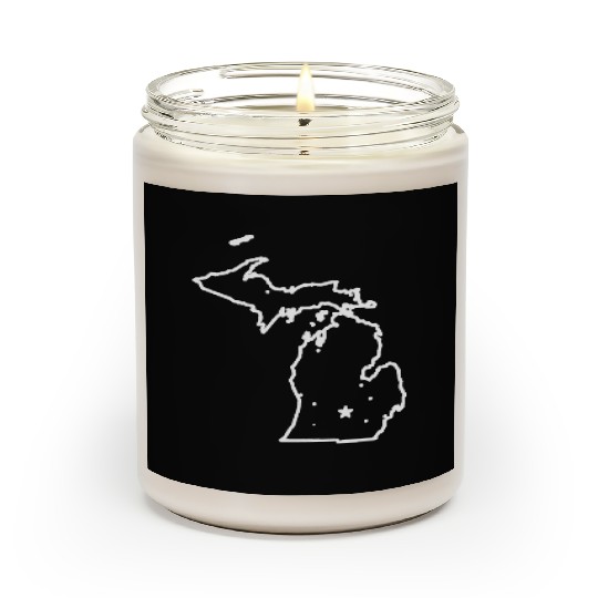 Michigan The Great Lakes State USA Cool Scented Candles Am