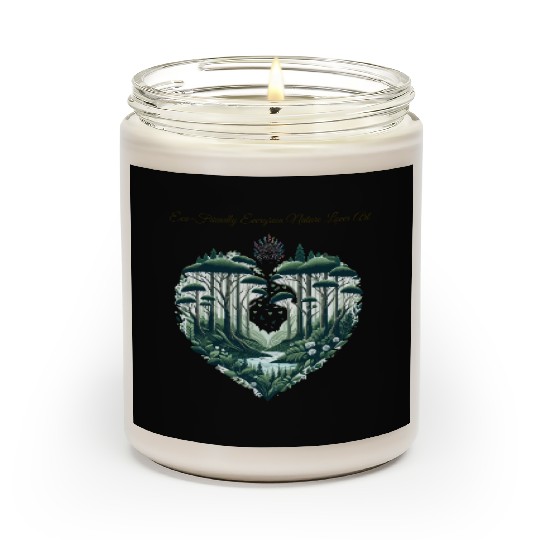 Evergreen Nature Lover Art Scented Candles