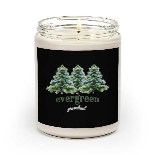 evergreen the green tree : green world Scented Candles