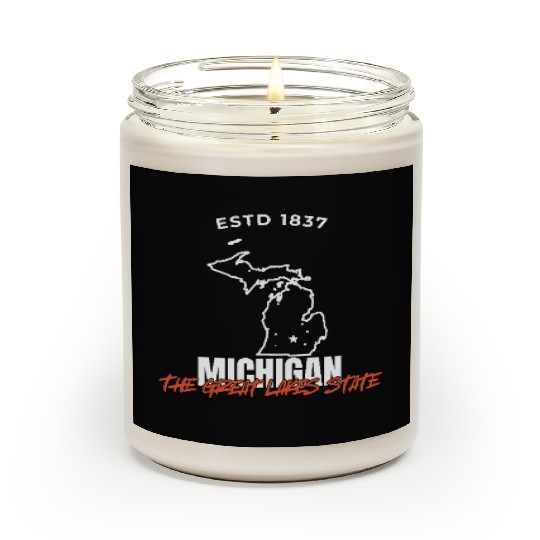 Michigan The Great Lakes State USA Scented Candles America