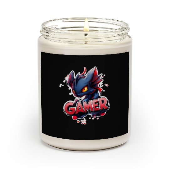 Gamer - Cool Dragon Art Scented Candles