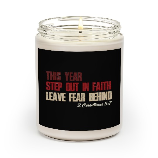 Faith Over Fear – Step Out in Faith 2025 Scented Candles
