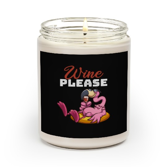 Funny Flamingo Wine - Funny Flamingo Wine please Scented Candles