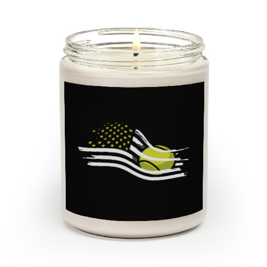 American Flag Tennis Passion Design Scented Candles