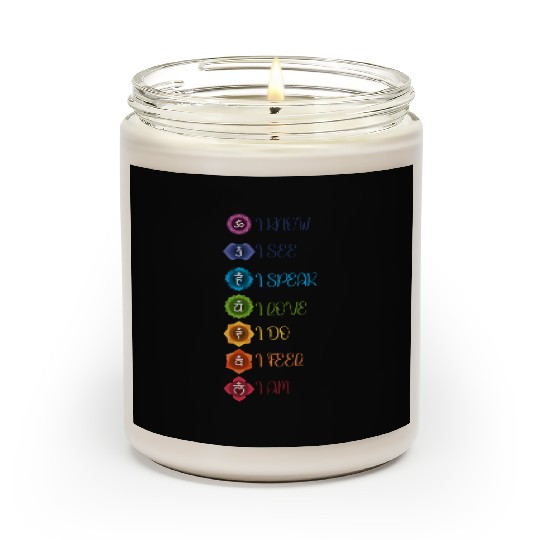 Chakra Meditation Mandala Design Scented Candles