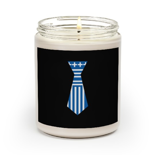 Neck Tie Greece Flag Greek Flag Scented Candles