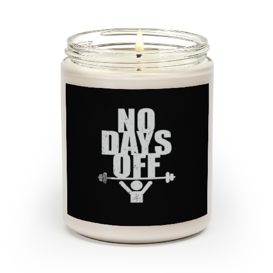 No Days Off Gym Scented Candles