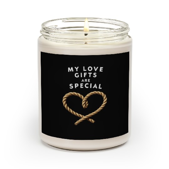 Funny BDSM Valentine My Love Gifts Are Special Scented Candles