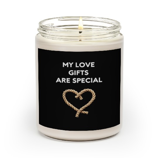 Funny BDSM Valentine My Love Gifts Are Special Scented Candles