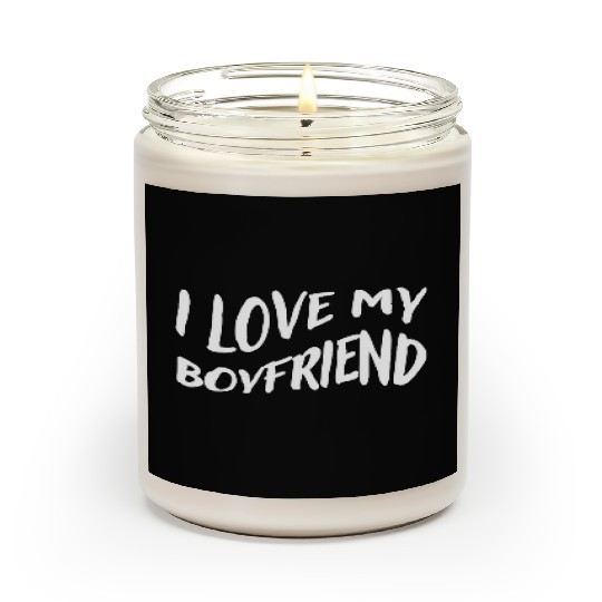 I Love My Boyfriend, white - Pure Love Scented Candles