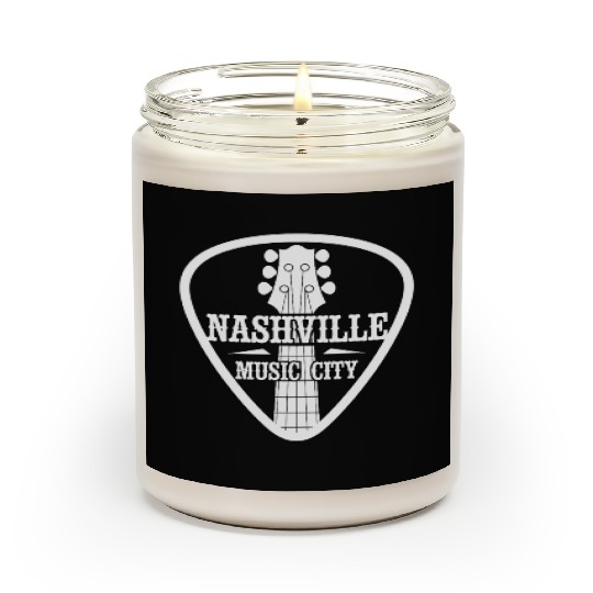 Nashville Music City Guitar Pick Scented Candles