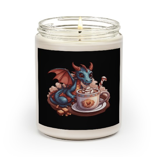 Cozy Dragon and Hot Chocolate Delight Scented Candles