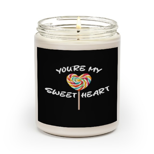 Sweetheart Rainbow Lollipop Valentine's Day Lolli Scented Candles