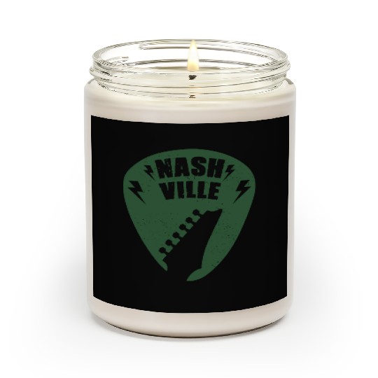 Nashville Music City Guitar Pick Scented Candles