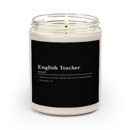 English Teacher Definition Scented Candles