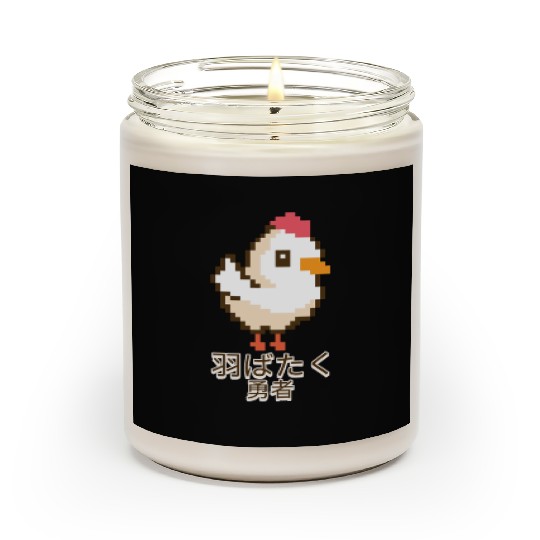 Japanese Anime Bold 8-Bit Chicken Scented Candles