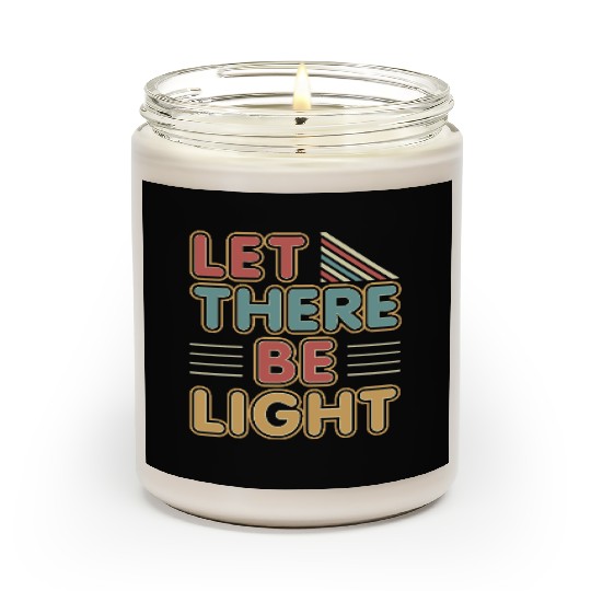 Let There Be Light religious novelty peace trendy Scented Candles