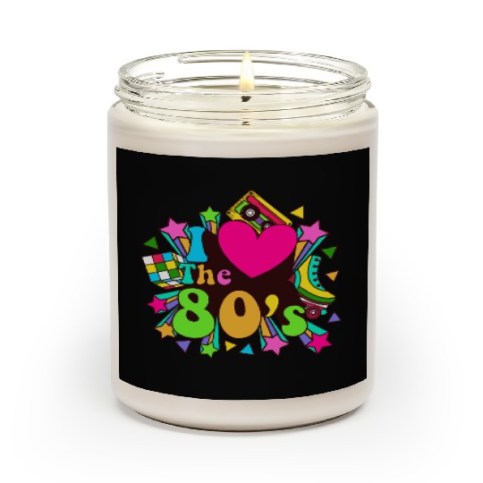 Retro 80s Style design – Perfect for Nostalgia Fa Scented Candles