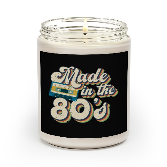 Retro 80s Style design Perfect for Nostalgia Fans Scented Candles