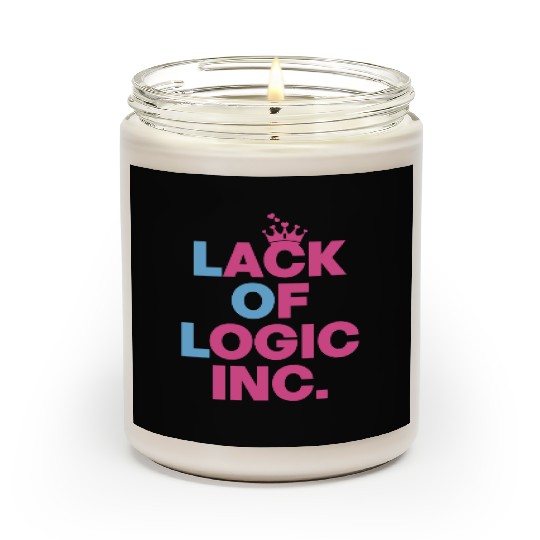Lack of Logic Inc LOL girlish typography design Scented Candles