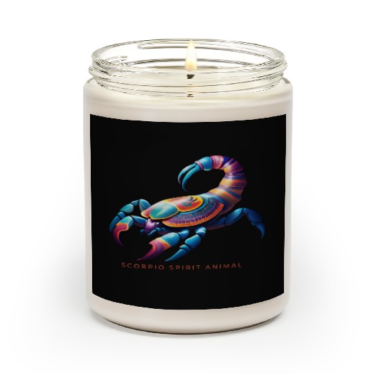Scorpio Spirit Animal Scorpion Alebrije Male Scented Candles