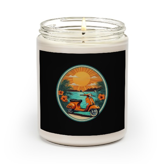 Beach Sunset Orange Scooter by Tropical Scented Candles