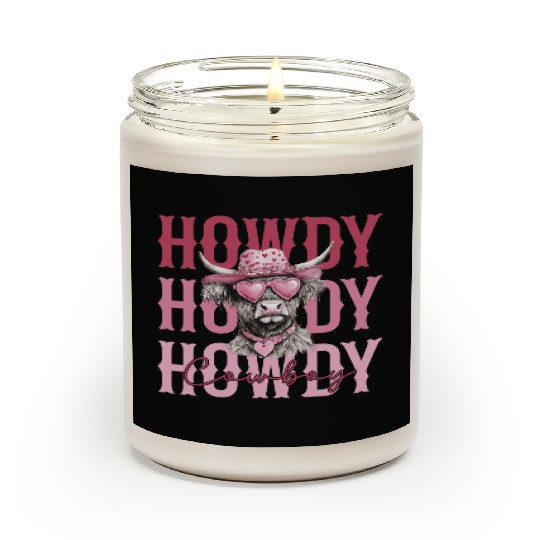 Highland cow - Howdy Cowboy Scented Candles