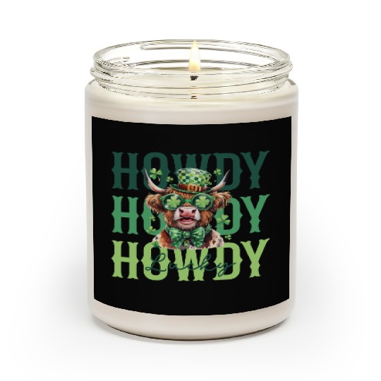 Howdy Howdy Howdy Lucky St Patricks Scented Candles