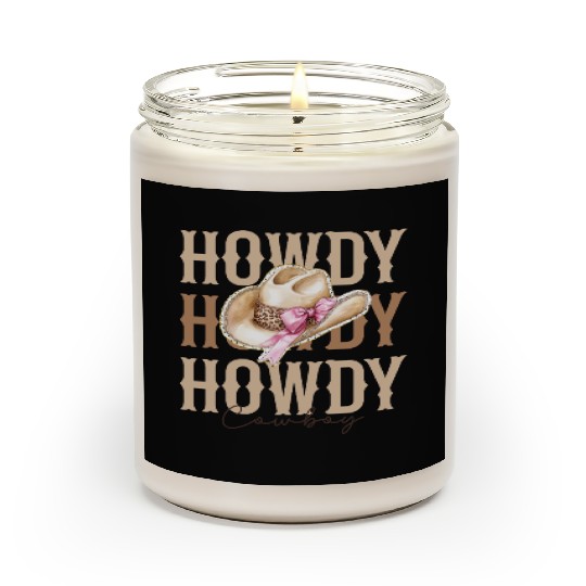 Howdy Cowboy hat Scented Candles