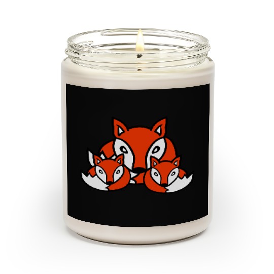 3 Foxes Friends Family Three Kids Crew Team Sweet Scented Candles