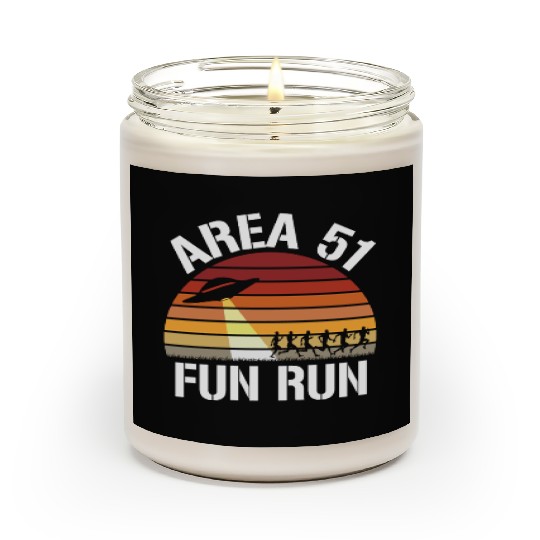 Area 51 Fun Run I Aliens UFO Roswell Alien Scented Candles