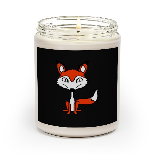 Fox Evil Look Dangerous Crazy Wild Animal Fun Face Scented Candles
