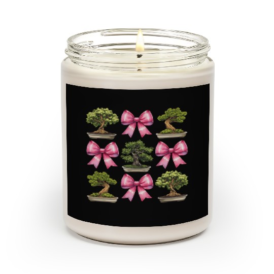 Coquette Bow Bonsai Japanese Zen Mothers Day Scented Candles