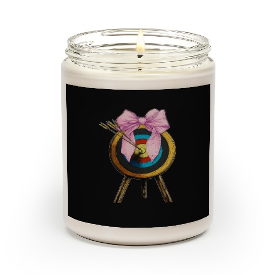 Coquette Bow Archery Archer Bow and Arrow Scented Candles