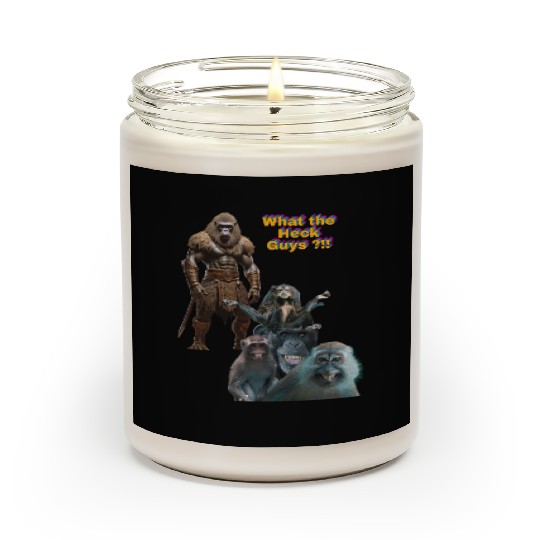 Funny Gorilla and Monkeys – What the Heck Design Scented Candles
