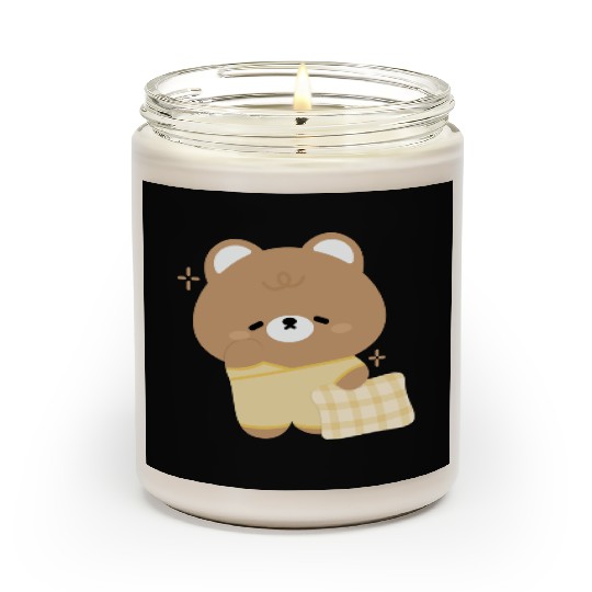 Sleepy Brown Bear Scented Candles