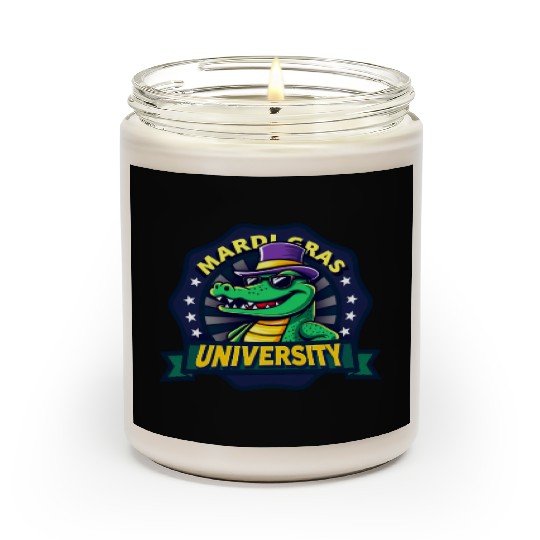 Mardi Gras University Alligator Men's Mardi Grasma Scented Candles