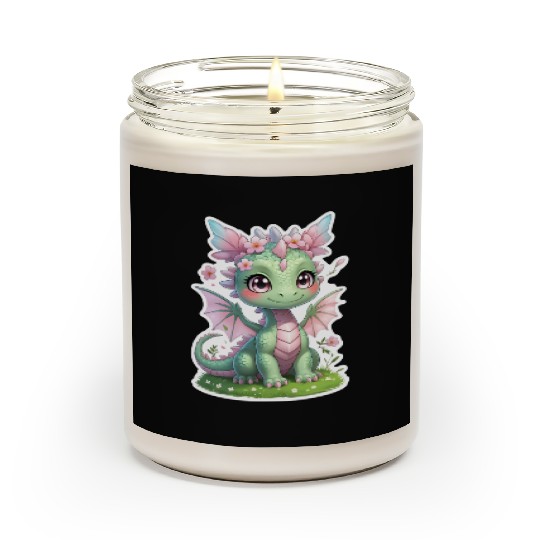 cute dragon (spring) Scented Candles
