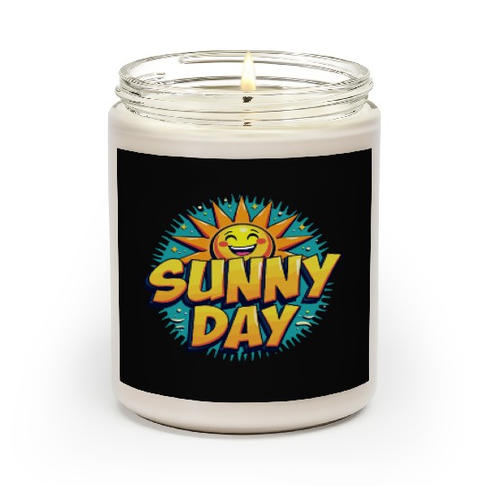 Sunny Day Sun Summer Vacation Scented Candles