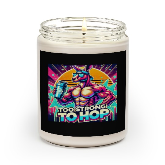 Retro Muscle Kangaroo Scented Candles
