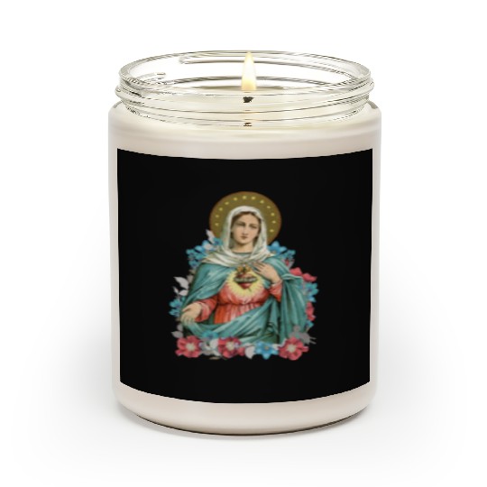 Immaculate Heart of Mary Blessed Mother Catholic Scented Candles