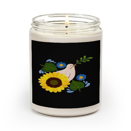 Peaceful Bloom - Dove and Sunflower Harmony Scented Candles