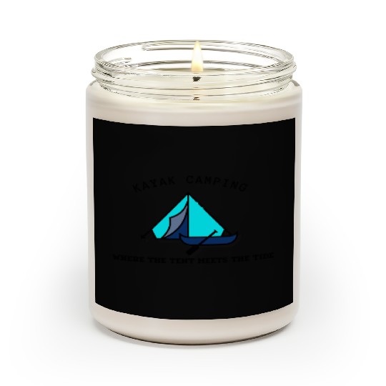 Kayak Camping blue Scented Candles