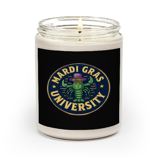 Mardi Gras University Crawfish Men's Mardi Gras Scented Candles