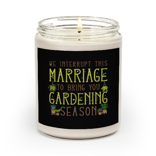 Plant Lover Gardening Husband Wife Scented Candles
