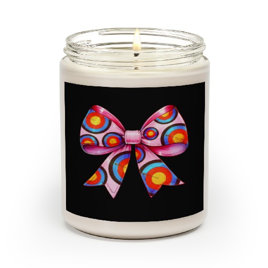 Coquette Bow Archery Archer Bow and Arrow Scented Candles