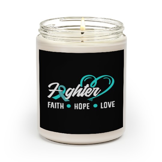 PTSD Awareness Faith Hope Love Fighter Scented Candles