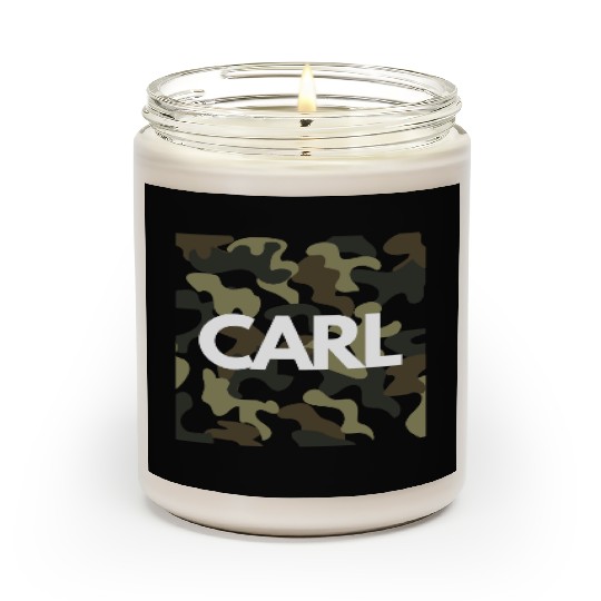 Carl Name Scented Candles for Men Good Quality Camouflage